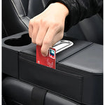 Car Armrest Box Heightening Pad, Seat Middle Storage Bag, Water Cup Holder, Tissue Box close-up view