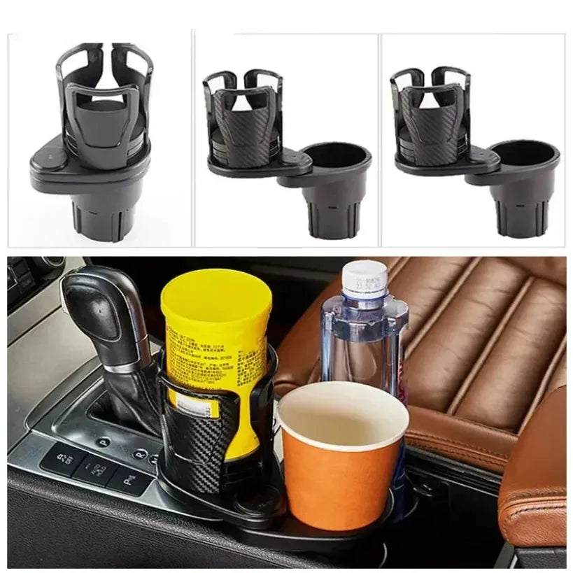 Car Cup Holder Expander With Phone Stand