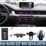 Car Phone Holder Special Fixed Bracket Base For Audi Q7 4M 2016 2017 2018 2019 Wireless Charging Stand Car Interior Accessories