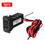 Universal LED Digital Voltmeter Gauge Car Thermometer | Voltage and Temperature Dual alternate view