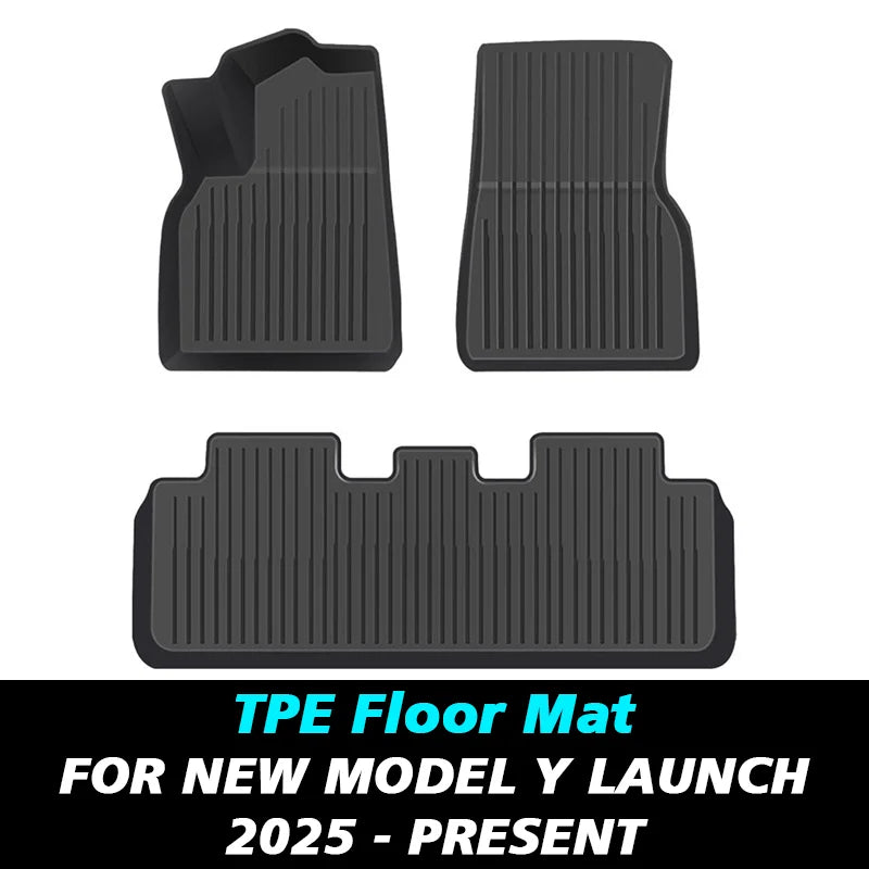 TPE Floor Mats and Cargo Liner for Tesla Model Y Juniper 2025+ | All Weather Trunk Liner detail view