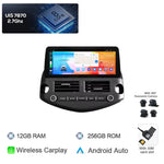 Carplay Auto Android 14 Car DVD Player GPS Navigation for Toyota RAV4 2007-2012 | 12.3 close-up view