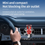 Car Air Freshener Cartoon Bear Style Air Outlet Rotatable Fan Vent Clips Perfume Diffusion Fragrance Long-lasting Interior Decor