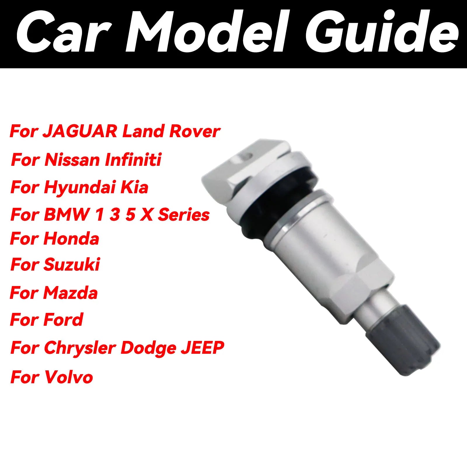 4x TPMS Valve Stems Replacement Repair Kit | Car Tire Pressure Monitoring Sensor lifestyle view