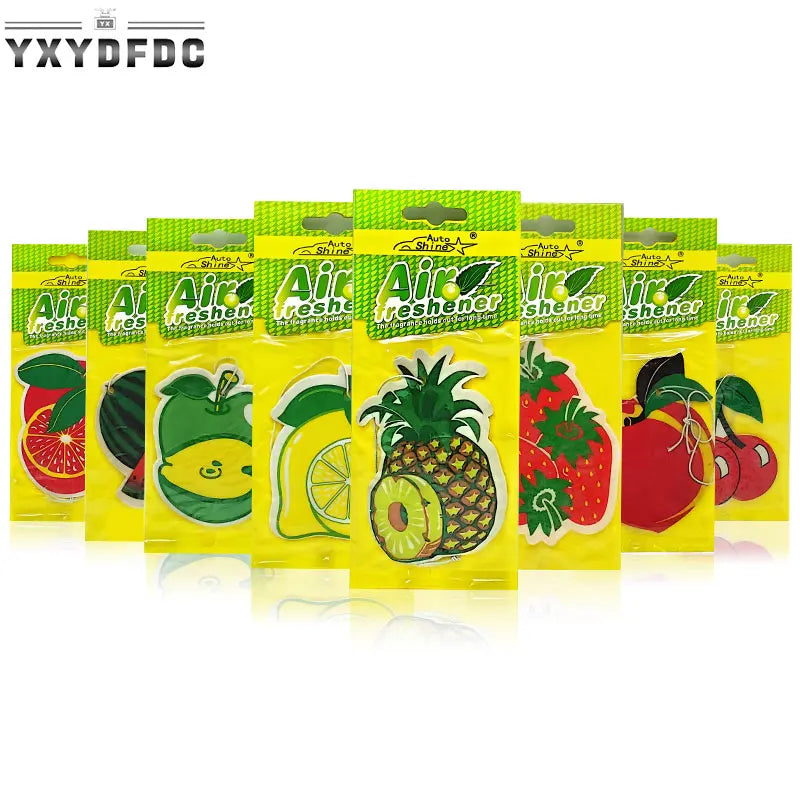 Fruit Car Air Freshener | Natural Aromatherapy Tea Paper Hanging Perfume