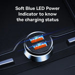 30W USB Car Charger Quick Charge 4.0 3.0 USB PD Fast Charging close-up view