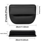 Car Seat Gap Organizer Storage Box Nappa Leather Multifunction Universal Crevice Si additional angle