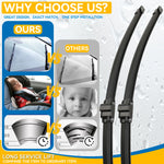 Front Wiper Blades for Mercedes Benz C Class W204 2009-2012 | 24+24 Inch Pair detail view