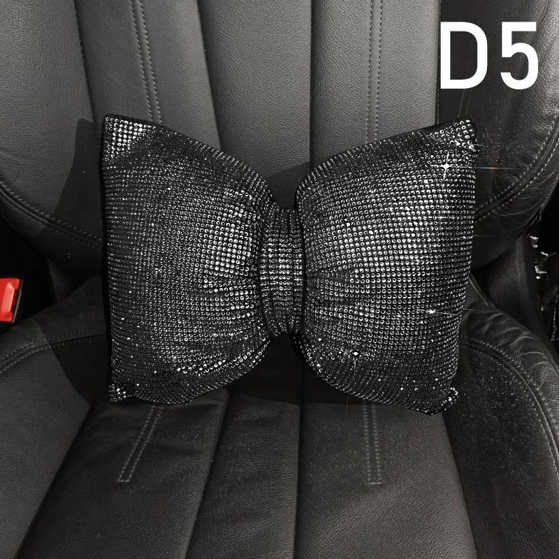 Ladies Car Interior Accessories Shiny Diamond Universal Car Seat Cover Fashion Luxury lifestyle view