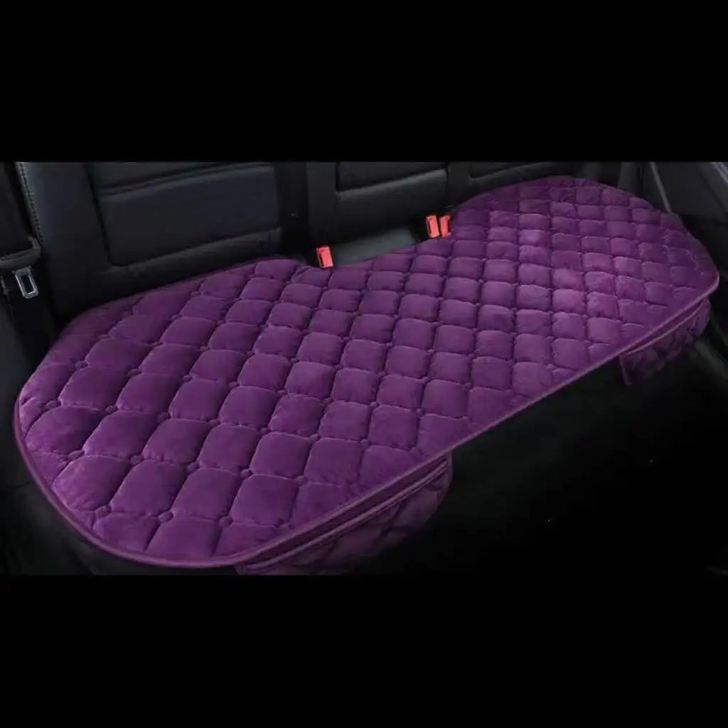Car Seat Cushion Universal Winter Warm Rear Seat Cover close-up view