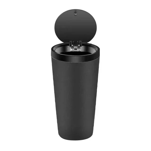 Mini Car Trash Can with Lid, Leakproof ABS Bin for Cup Holder alternate view