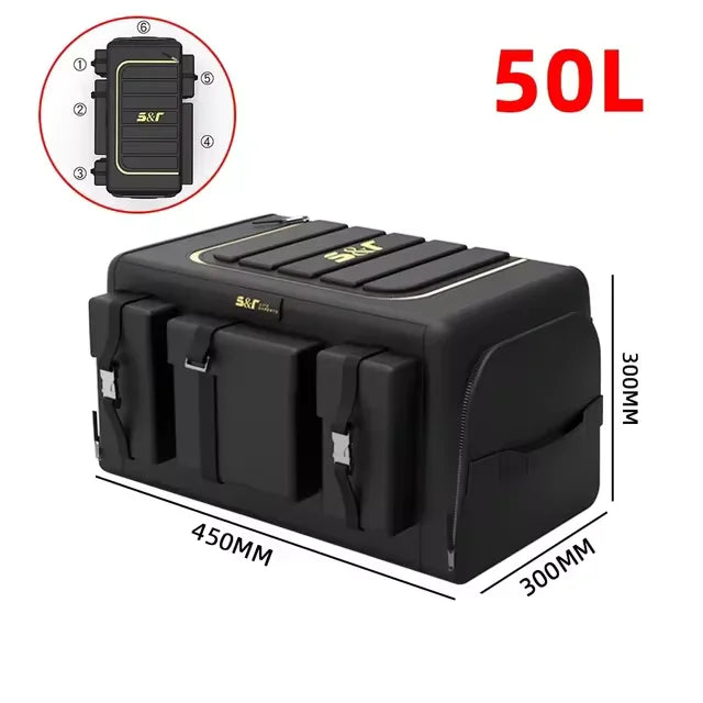 Car Trunk Storage Organizer With Lid Universal Car Trunk Organizer 70L Storage Box Oxfor detail view