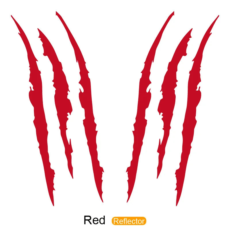 2pcs 3D Scratch & Claw Marks Car Decals | Durable PET Auto Decoration for Rear Window lifestyle view