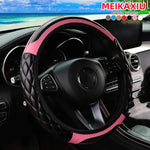 Crystal Steering Wheel Cover for 14.5-15 Inch Steering Wheels close-up view