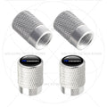 For Volvo R Design Emblem Aluminum Tire Valve Caps | 4-Pack Dust Covers additional angle