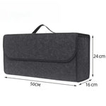 1 Fabric Pack Car Trunk Organizer Foldable ergonomic handle for SUVs/sedans/trucks additional angle