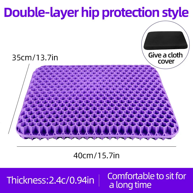 Soft and Elastic Silicone Multi-Purpose Car Seat Cushions, Detachable Covers with Dur alternate view