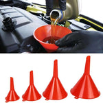 4 Sizes Car Plastic Funnels Refueling Liquid Funnels Tools Oil Filling Equipment Car M close-up view