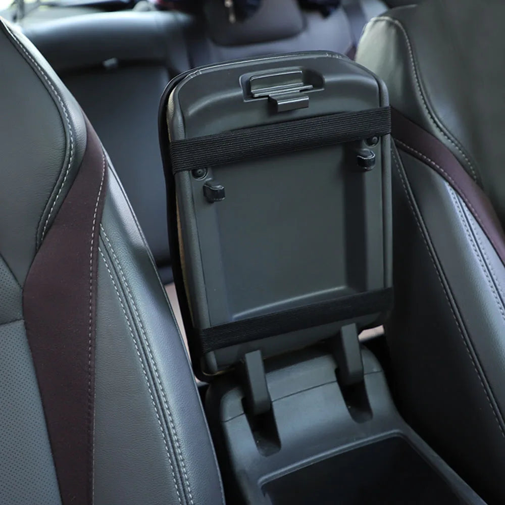 PU leather multi-color three-dimensional embroidered car armrest cushion, center console cushion, car decoration items