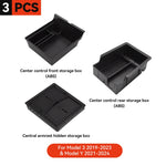 Car Storage Box for Tesla Model 3/Y Highland | Center Console Hidden Organizer lifestyle view