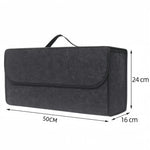 Gray Foldable Car Trunk Organizer