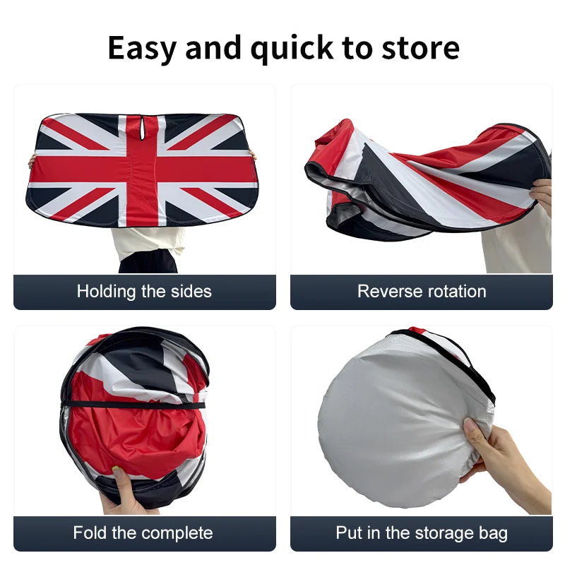 Car Front Windshield Sunshade UV Blocking Cover | For Mini Cooper F56 F60 R56 R60 J additional angle