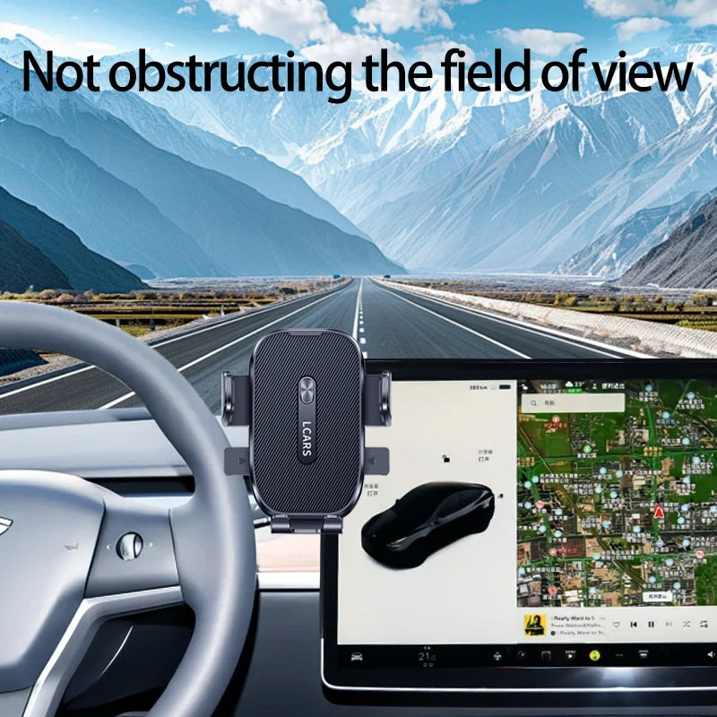 Car Phone Holder Mount For Tesla Model 3/Y/X/S Highland Juniper Screen Display Fix Base Stand Auto Interior Accessory  Dashboard