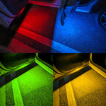 2Pcs Car LED Door Lights RGB Led Wireless Door Warning Lights USB Welcome Door Sill P alternate view