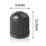 20Pcs Car Tire Tyre Valve Caps with O Rubber Ring Dust Covers Plastic Black Grey Red S close-up view