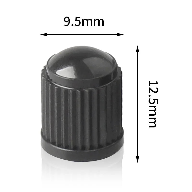 20Pcs Car Tire Tyre Valve Caps with O Rubber Ring Dust Covers Plastic Black Grey Red S close-up view