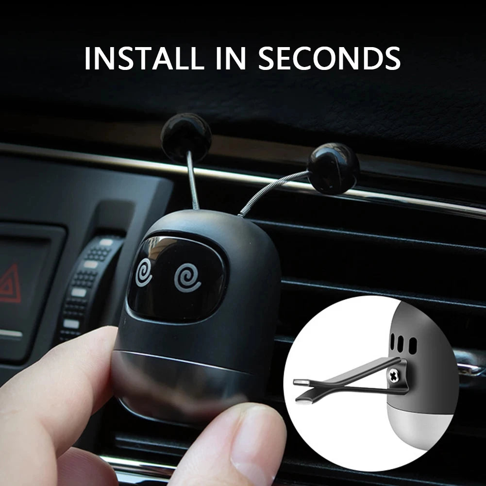 Car Air Freshener Auto Creative Mini Robot Air Vent Clip Parfum Flavoring Ventilation alternate view
