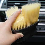 Car Interior Dust Brush Soft Nylon Wool Gap Cleaning Brush lifestyle view