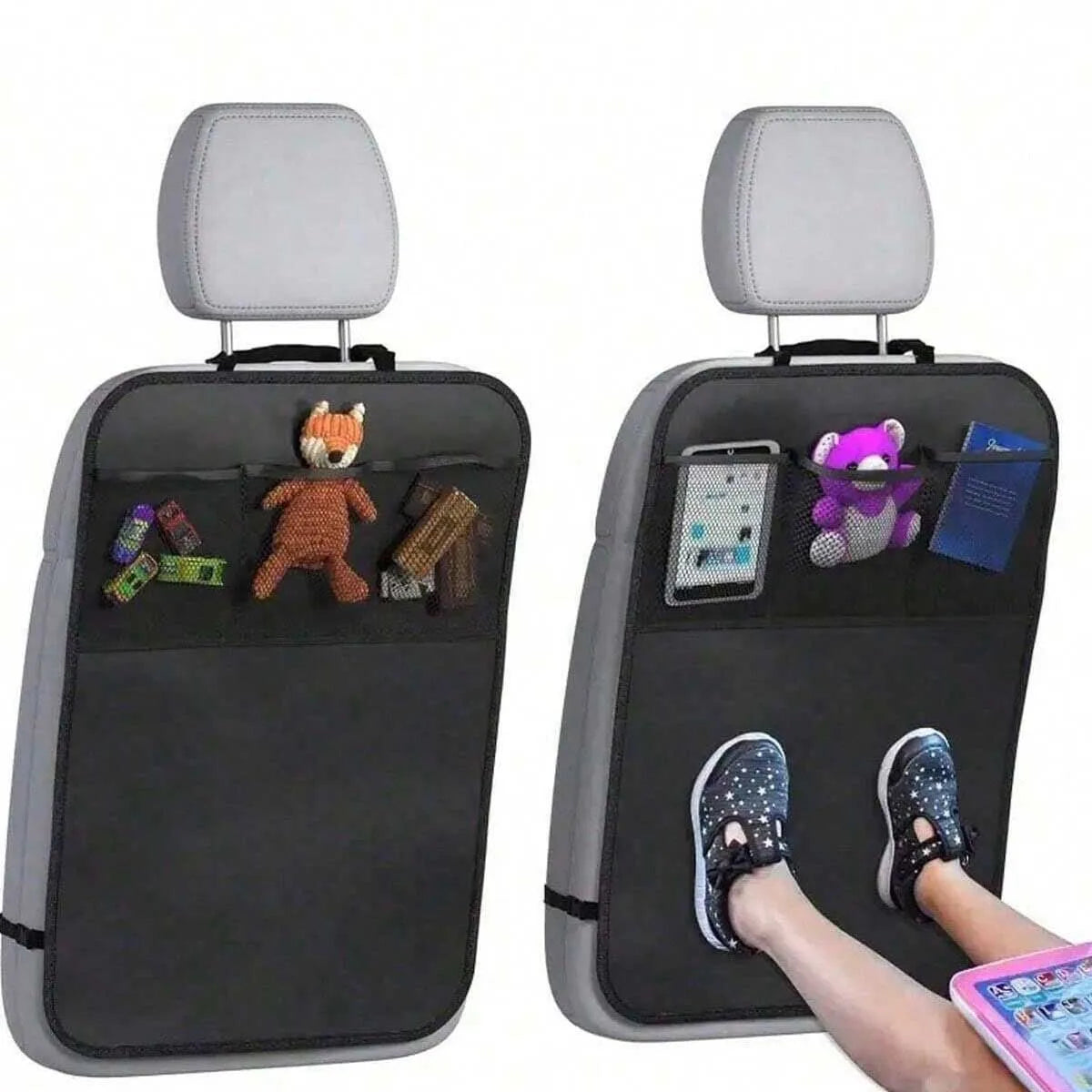 Car rear seat storage case with 3 storage pockets, oversized waterproof rear seat pro alternate view