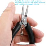 YTH-501 Stainless Steel Palm Grip Toothless Needle Nose Pliers, 4-inch Mini Flat Plie alternate view