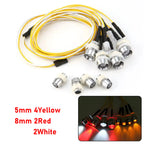 RC LED Light Kit Headlamps for 1/10 1/8 1/12 RC Car Truck Crawler Drift Car Headlight Ta detail view