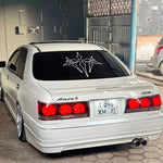 High-Quality Three-Cross Car Stickers Waterproof PVC Faith Automotive Decal Customi additional angle