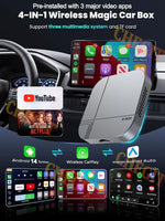 4G+64G/2G+32G Android Smart AI Box Wireless CarPlay Android Auto TV Box For Youtube N alternate view