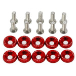 10 PCS M6 Car Modified Fasteners Fender Washer Bumper Engine Concave Screws Fender Wa lifestyle view