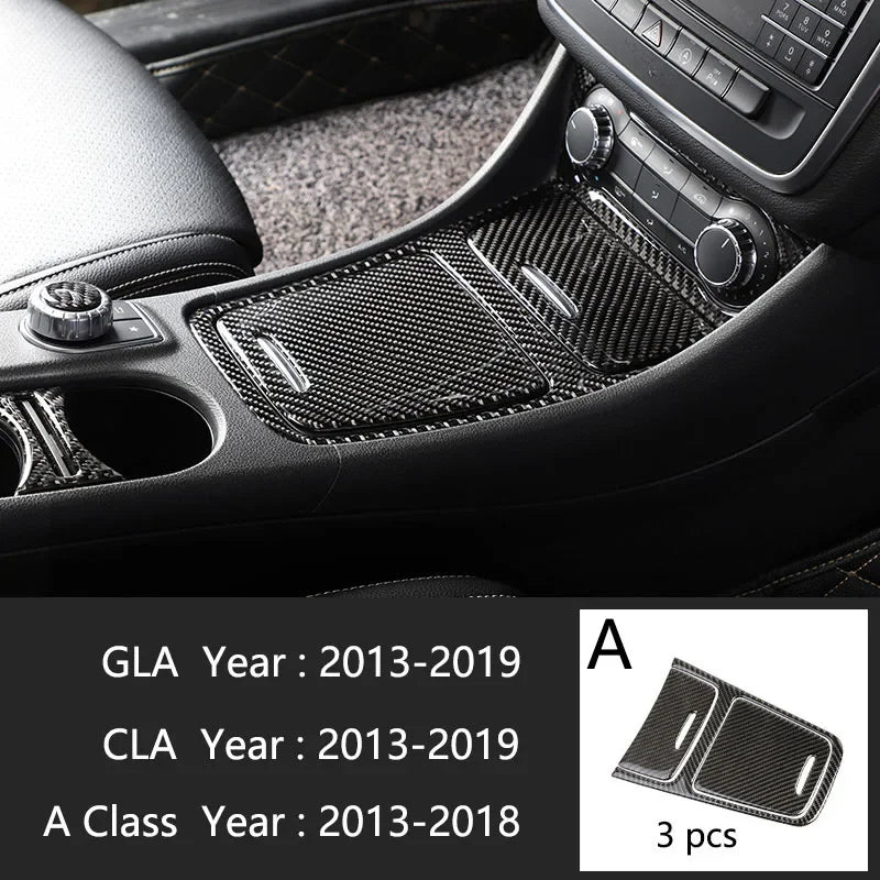 Car Styling Carbon fiber interior button panel Decoration Cover Trim Sticker frame For M detail view