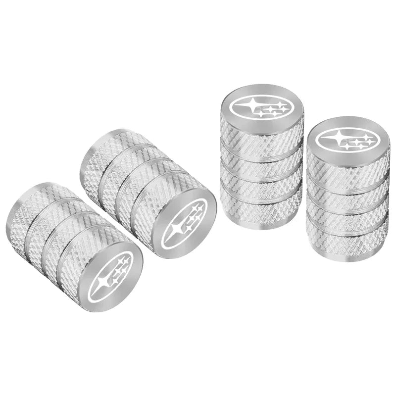 4pcs Metal Car Tire Valve Stem Caps for SUBARU Forester Impreza Legacy Outback WRX STI B detail view