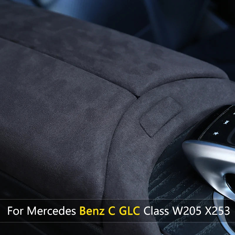 Car Center Console Armrest Storage Box Cover Trim FOR W205 Mercedes Accessories Benz C GLC Class X253 2015-2017 2018 2019 2020