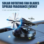 Car Solar Rotation Helicopter Aromatherapy | Dashboard Ornament close-up view