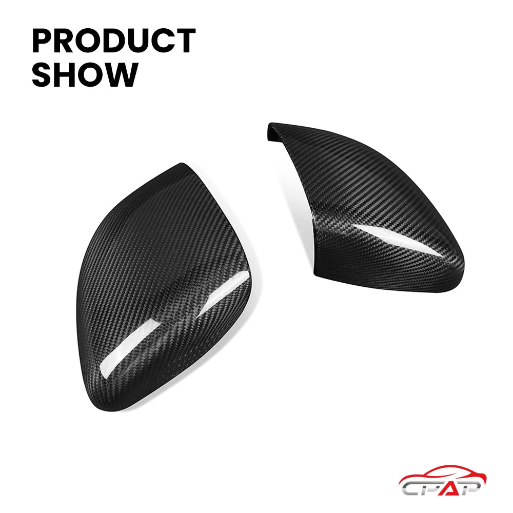 Real Dry Carbon Fiber Car Door Side Accessories Rearview Mirror Cover Caps For Mercedes Benz W177 W118 OEM Style 2019-IN