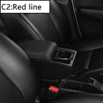 For Peugeot 207 Armrest for Peugeot 207CC Interior Center Armrest Storage Box Witho additional angle