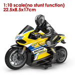 RC Motorcycle 1:10 Electric RC Drift Motorcycle with 4CH Remote Control detail view