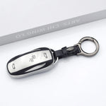 TPU Leather Shell Fob for Tesla Model 3 Y Model S Protector Car Remote Key Cover Case alternate view