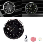 Black Car Clock Analog Alarm Clock Round Display Car RV Truck Interior Dash Mount electronic Quartz Clocks Car Gadgets