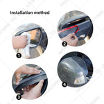 2PCS Car Rearview Mirror Rain Eyebrow | Carbon Fiber Rain Shield Cover additional angle