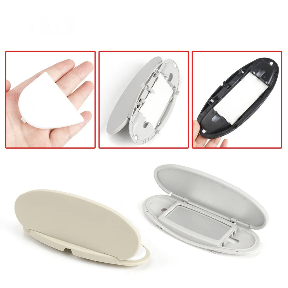 Car Front Sun Visor Sunshade Makeup Mirror Mini Sunshade Plastic Cover 51167361833 For BMW MINI R55 R56 R60 2007-2014