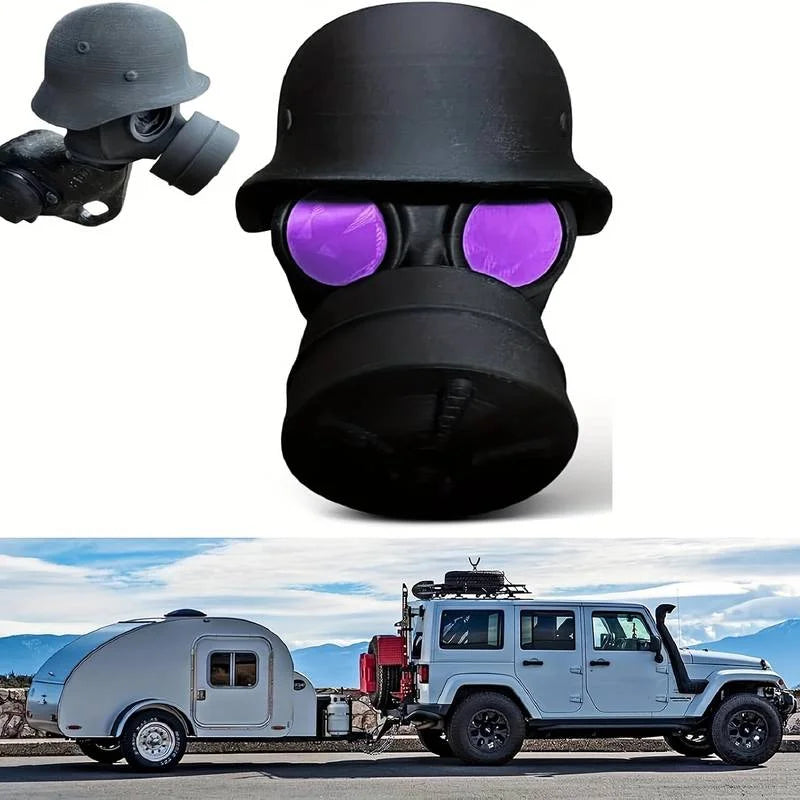 Trailer Hitch Cover With Steel Helmet Heavy Duty Trailer Coupler Hitch Cover Universa alternate view